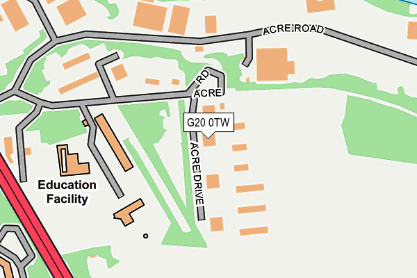 G20 0TW map - OS OpenMap – Local (Ordnance Survey)