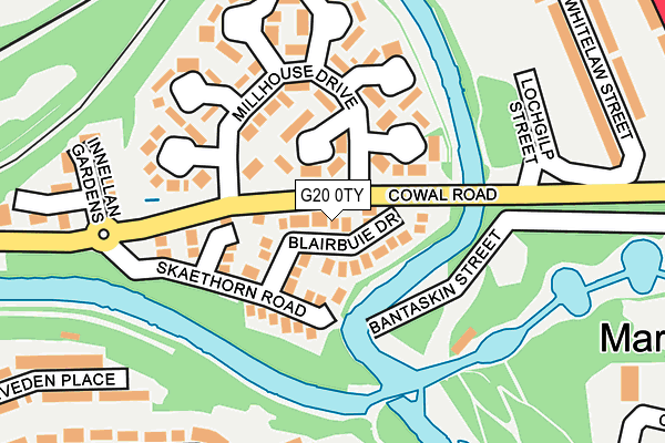 G20 0TY map - OS OpenMap – Local (Ordnance Survey)