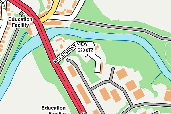 G20 0TZ map - OS OpenMap – Local (Ordnance Survey)