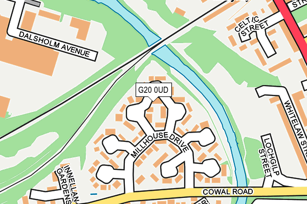 G20 0UD map - OS OpenMap – Local (Ordnance Survey)