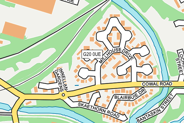 G20 0UE map - OS OpenMap – Local (Ordnance Survey)