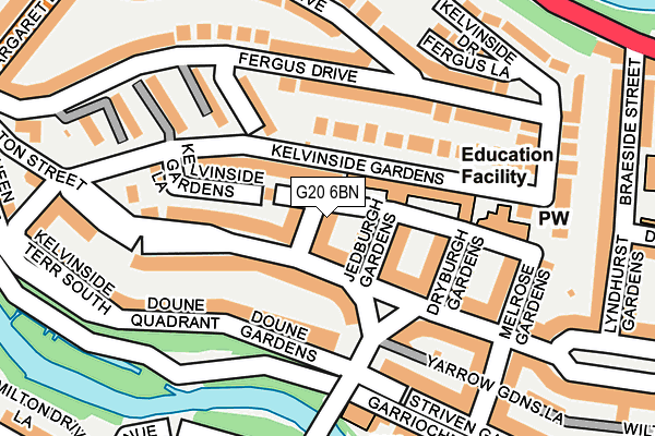 G20 6BN map - OS OpenMap – Local (Ordnance Survey)