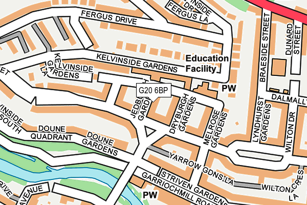 G20 6BP map - OS OpenMap – Local (Ordnance Survey)