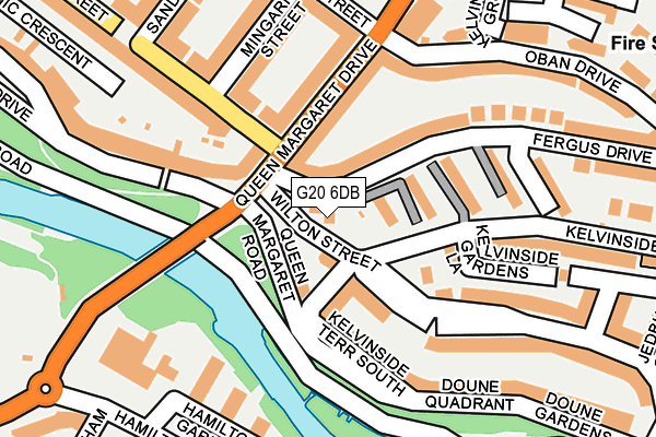 G20 6DB map - OS OpenMap – Local (Ordnance Survey)