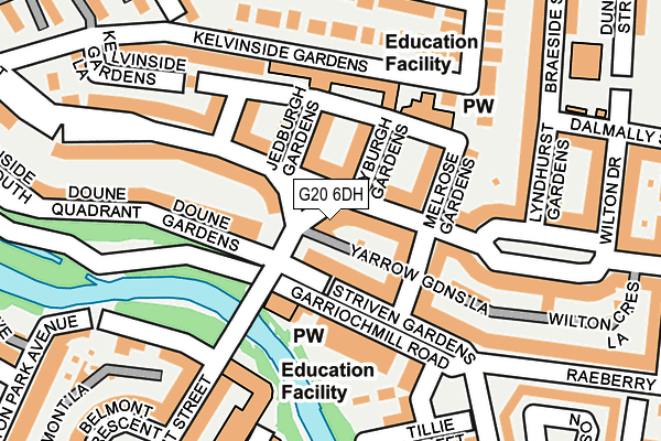 G20 6DH map - OS OpenMap – Local (Ordnance Survey)