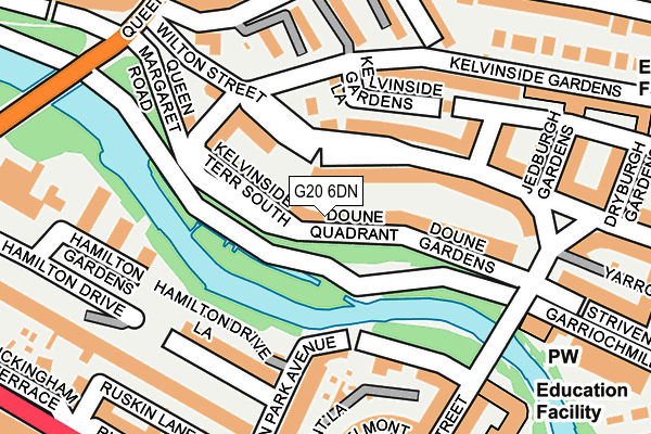 G20 6DN map - OS OpenMap – Local (Ordnance Survey)