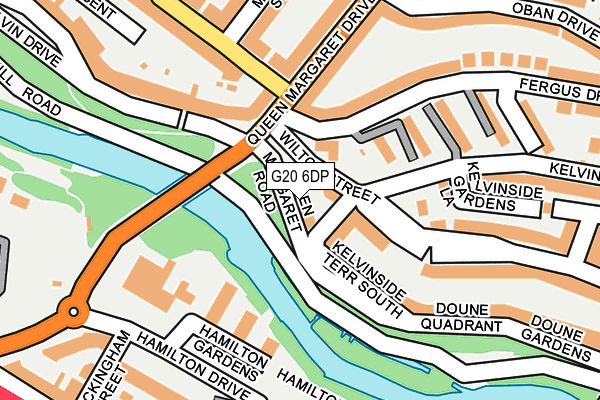 G20 6DP map - OS OpenMap – Local (Ordnance Survey)