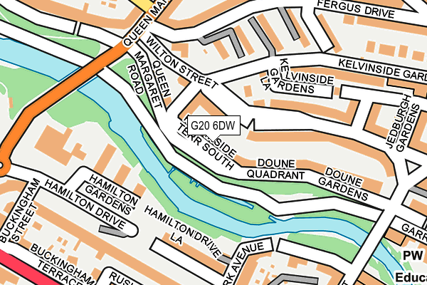 G20 6DW map - OS OpenMap – Local (Ordnance Survey)