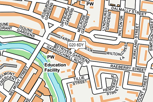G20 6DY map - OS OpenMap – Local (Ordnance Survey)