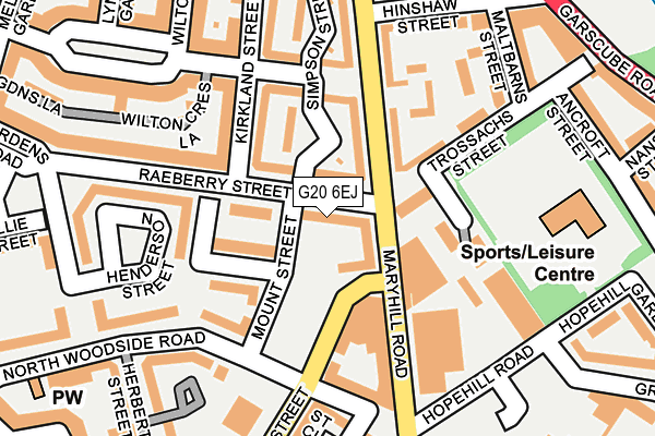 G20 6EJ map - OS OpenMap – Local (Ordnance Survey)