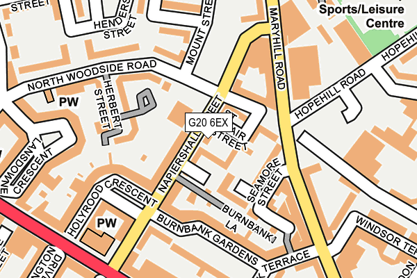 G20 6EX map - OS OpenMap – Local (Ordnance Survey)