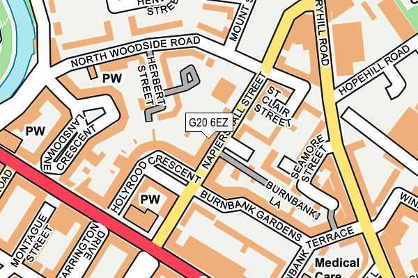 G20 6EZ map - OS OpenMap – Local (Ordnance Survey)