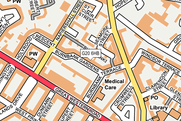 G20 6HB map - OS OpenMap – Local (Ordnance Survey)