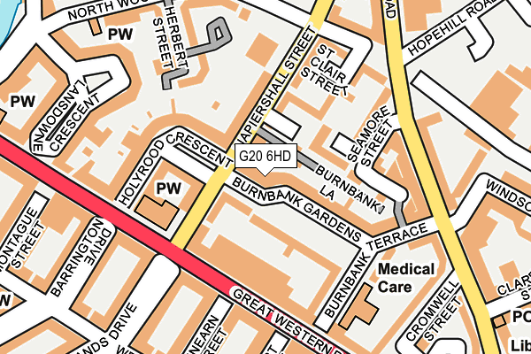 G20 6HD map - OS OpenMap – Local (Ordnance Survey)