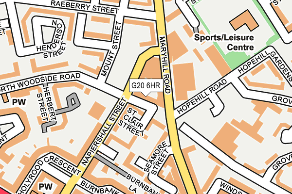 G20 6HR map - OS OpenMap – Local (Ordnance Survey)
