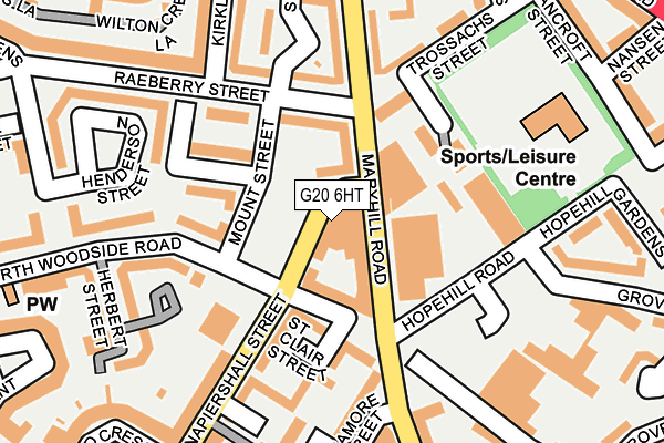 G20 6HT map - OS OpenMap – Local (Ordnance Survey)