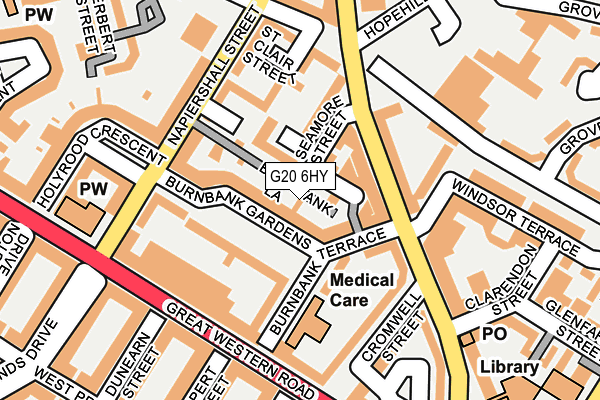 G20 6HY map - OS OpenMap – Local (Ordnance Survey)