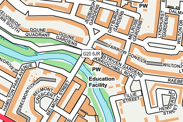 G20 6JR map - OS OpenMap – Local (Ordnance Survey)