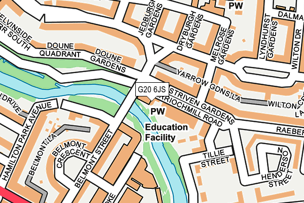 G20 6JS map - OS OpenMap – Local (Ordnance Survey)