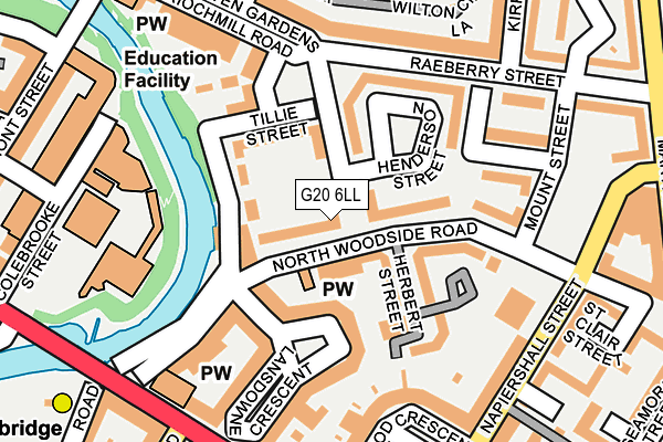 G20 6LL map - OS OpenMap – Local (Ordnance Survey)