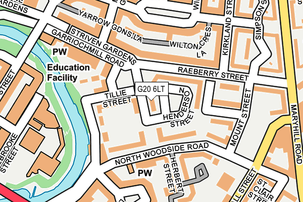 G20 6LT map - OS OpenMap – Local (Ordnance Survey)
