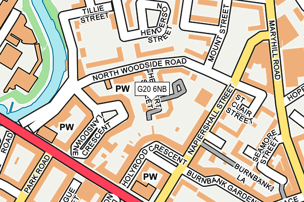 G20 6NB map - OS OpenMap – Local (Ordnance Survey)