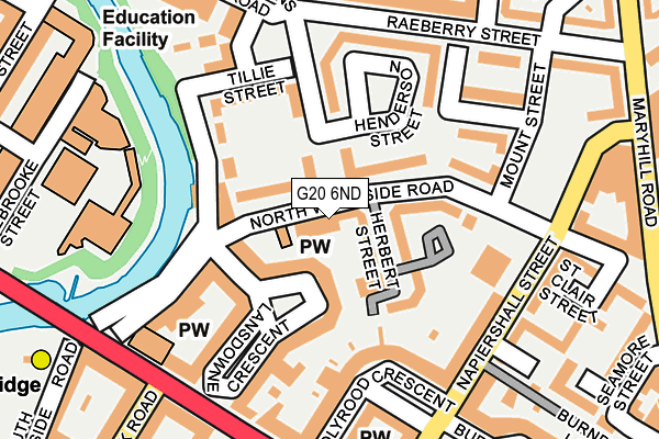 G20 6ND map - OS OpenMap – Local (Ordnance Survey)