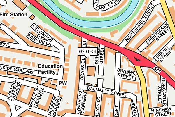 G20 6RH map - OS OpenMap – Local (Ordnance Survey)