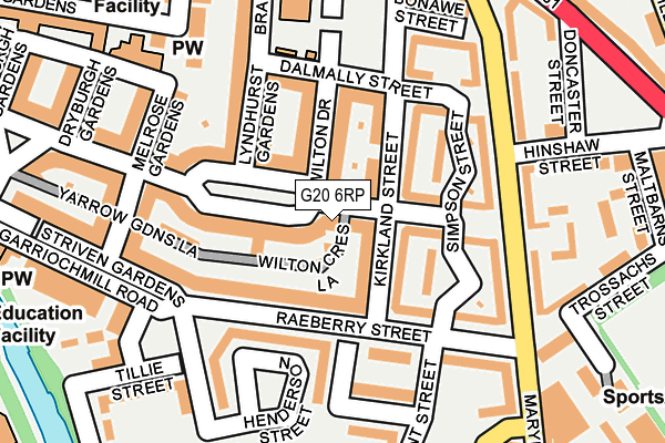 G20 6RP map - OS OpenMap – Local (Ordnance Survey)