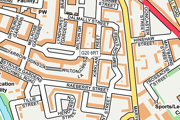 G20 6RT map - OS OpenMap – Local (Ordnance Survey)