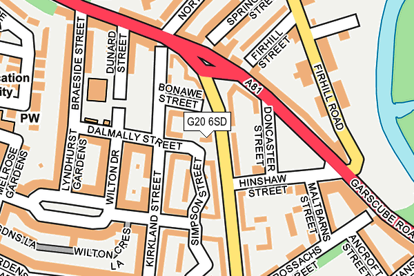 G20 6SD map - OS OpenMap – Local (Ordnance Survey)