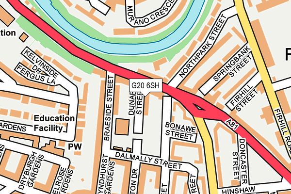 G20 6SH map - OS OpenMap – Local (Ordnance Survey)