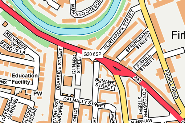 G20 6SP map - OS OpenMap – Local (Ordnance Survey)