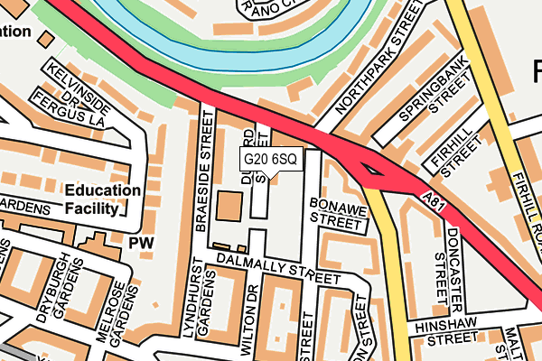 G20 6SQ map - OS OpenMap – Local (Ordnance Survey)