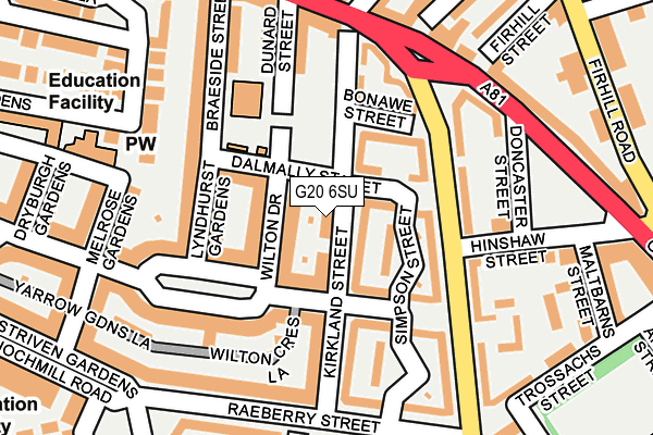 G20 6SU map - OS OpenMap – Local (Ordnance Survey)