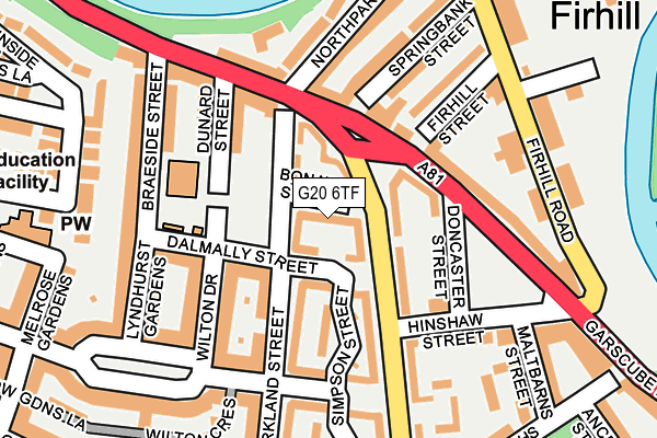G20 6TF map - OS OpenMap – Local (Ordnance Survey)