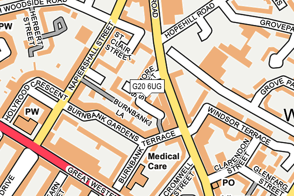 G20 6UG map - OS OpenMap – Local (Ordnance Survey)