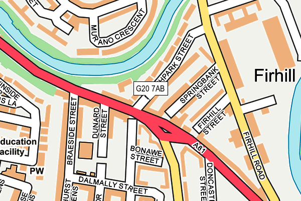 G20 7AB map - OS OpenMap – Local (Ordnance Survey)