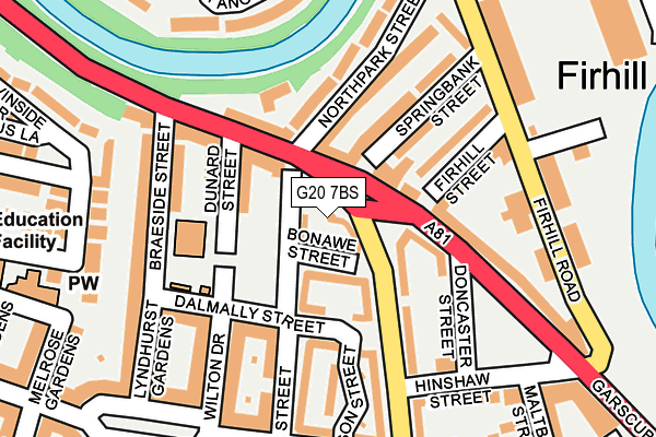 G20 7BS map - OS OpenMap – Local (Ordnance Survey)