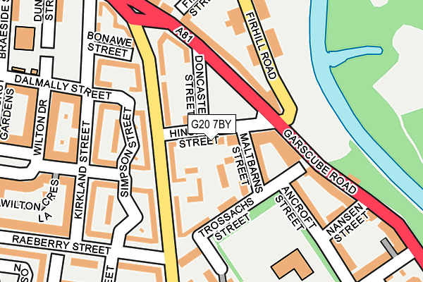 G20 7BY map - OS OpenMap – Local (Ordnance Survey)