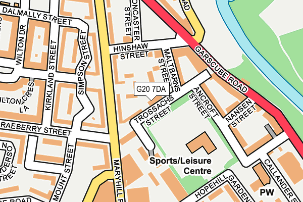 G20 7DA map - OS OpenMap – Local (Ordnance Survey)