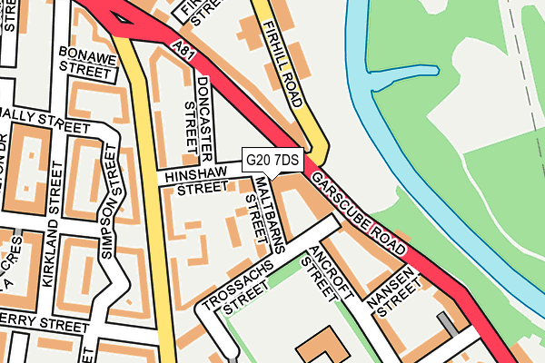 G20 7DS map - OS OpenMap – Local (Ordnance Survey)