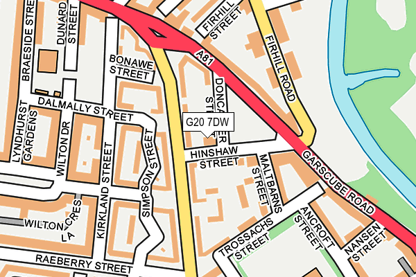 G20 7DW map - OS OpenMap – Local (Ordnance Survey)