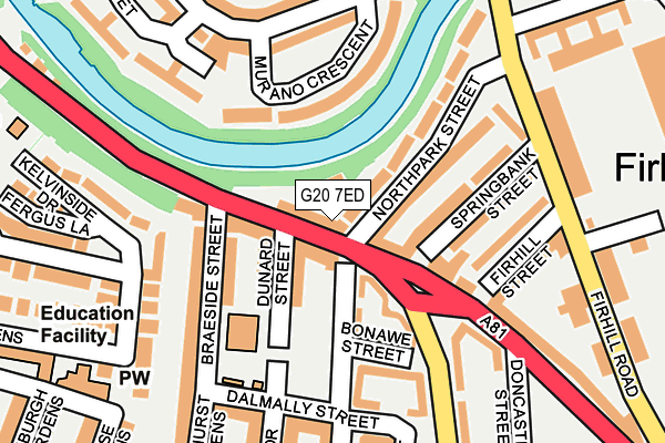 G20 7ED map - OS OpenMap – Local (Ordnance Survey)