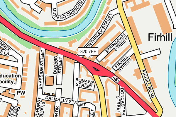 G20 7EE map - OS OpenMap – Local (Ordnance Survey)