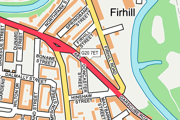 G20 7ET map - OS OpenMap – Local (Ordnance Survey)