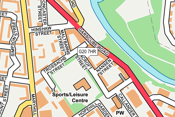 G20 7HR map - OS OpenMap – Local (Ordnance Survey)