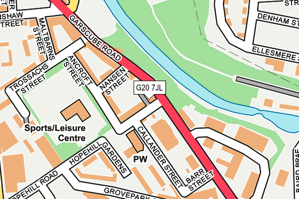 G20 7JL map - OS OpenMap – Local (Ordnance Survey)
