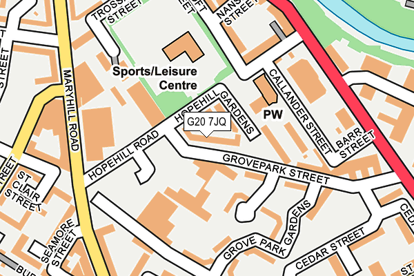 G20 7JQ map - OS OpenMap – Local (Ordnance Survey)