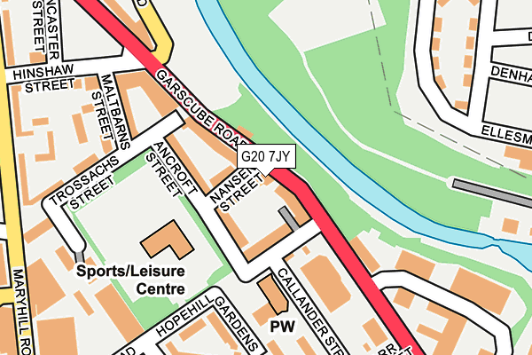 G20 7JY map - OS OpenMap – Local (Ordnance Survey)